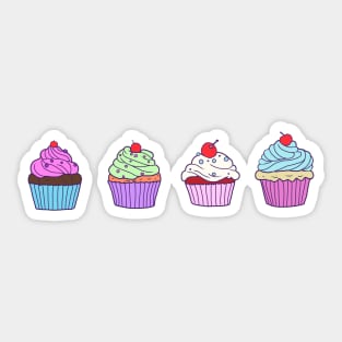 Cute Cupcakes Sticker